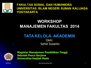 UIN-WorkshopTataKelolaAkademik2014